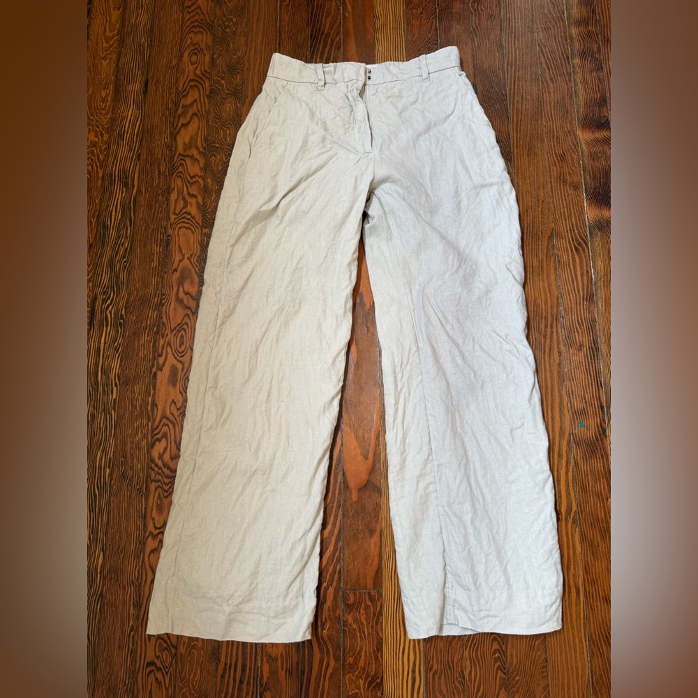 Abercrombie & Fitch Light Beige Wide-Leg Trousers 24S